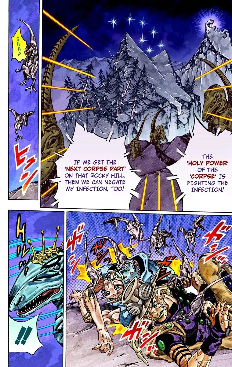 JoJo's Bizarre Adventure Part 7 - Steel Ball Run (Official Colored) Chapter 30 page 38 - Chapter 30: Scary Monsters Part 3