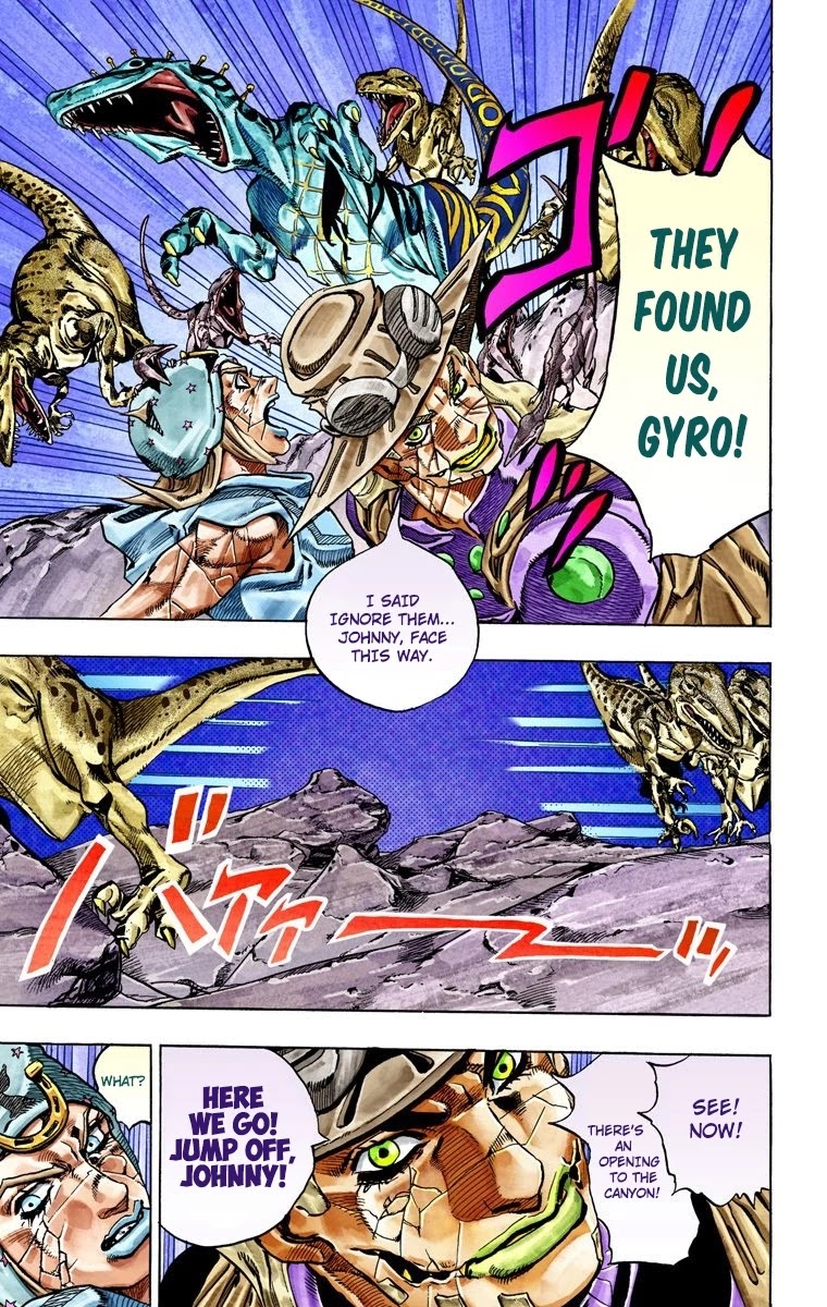 JoJo's Bizarre Adventure Part 7 - Steel Ball Run (Official Colored) Chapter 30 page 39 - Chapter 30: Scary Monsters Part 3