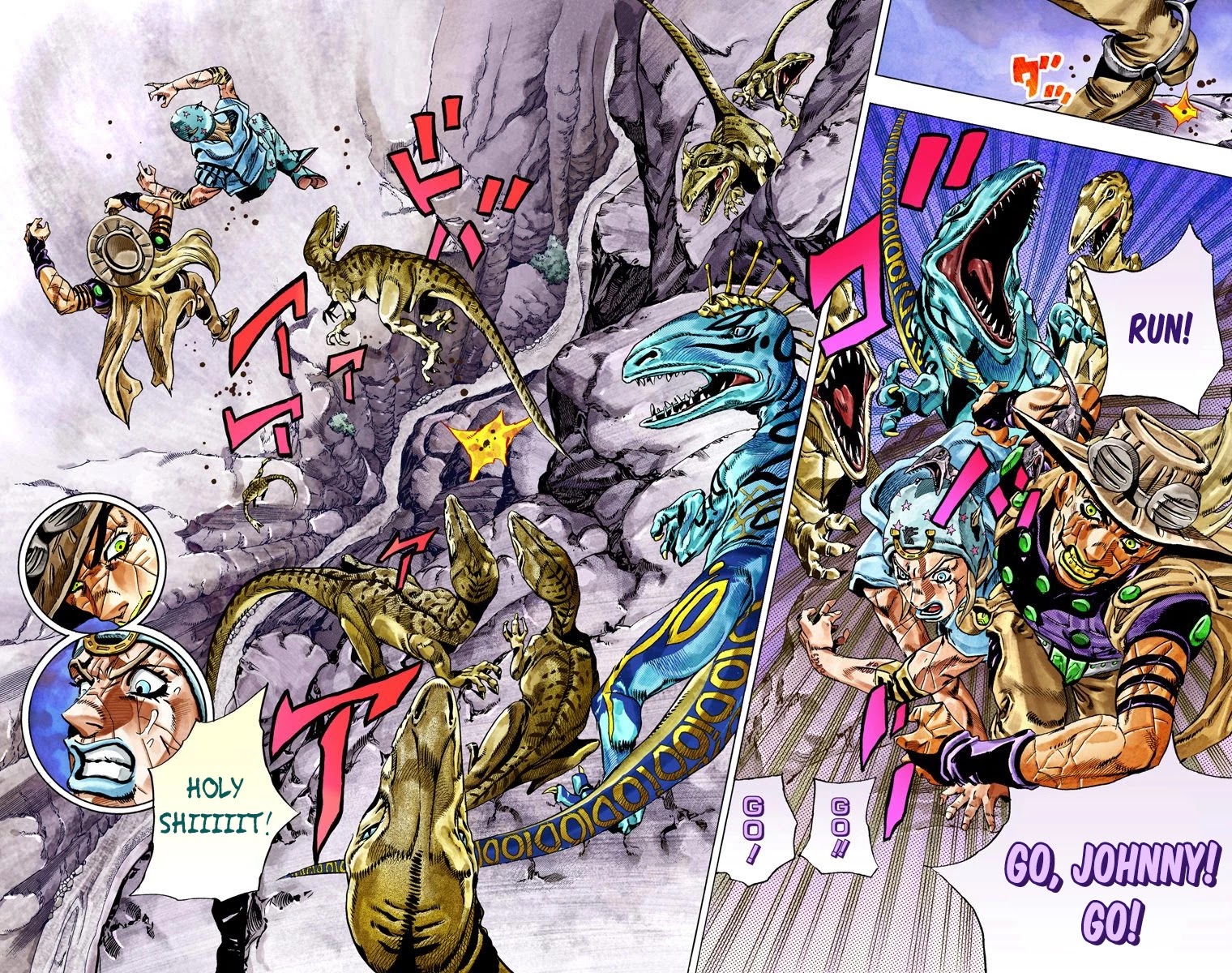 JoJo's Bizarre Adventure Part 7 - Steel Ball Run (Official Colored) Chapter 30 page 40 - Chapter 30: Scary Monsters Part 3