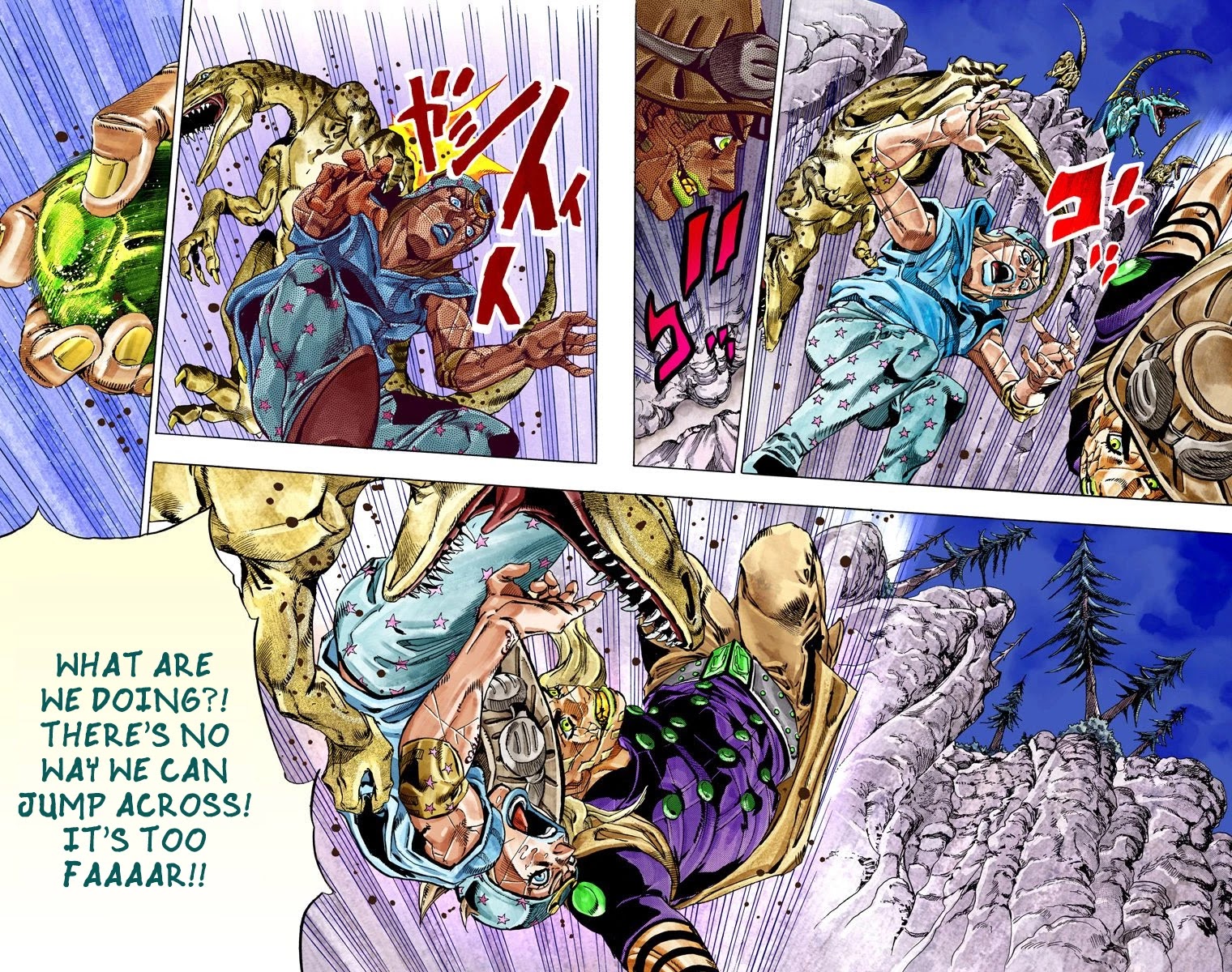 JoJo's Bizarre Adventure Part 7 - Steel Ball Run (Official Colored) Chapter 30 page 41 - Chapter 30: Scary Monsters Part 3