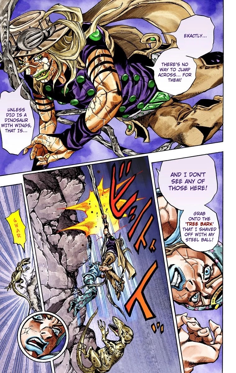 JoJo's Bizarre Adventure Part 7 - Steel Ball Run (Official Colored) Chapter 30 page 43 - Chapter 30: Scary Monsters Part 3