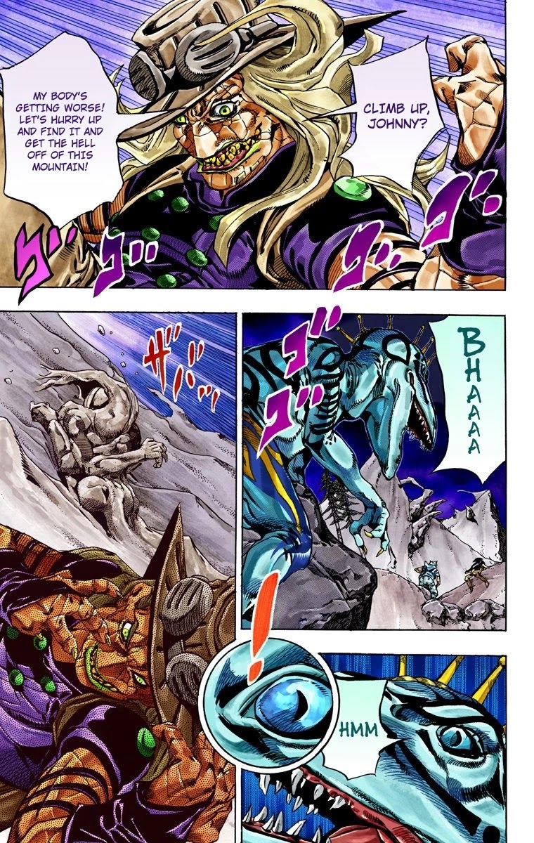 JoJo's Bizarre Adventure Part 7 - Steel Ball Run (Official Colored) Chapter 30 page 46 - Chapter 30: Scary Monsters Part 3