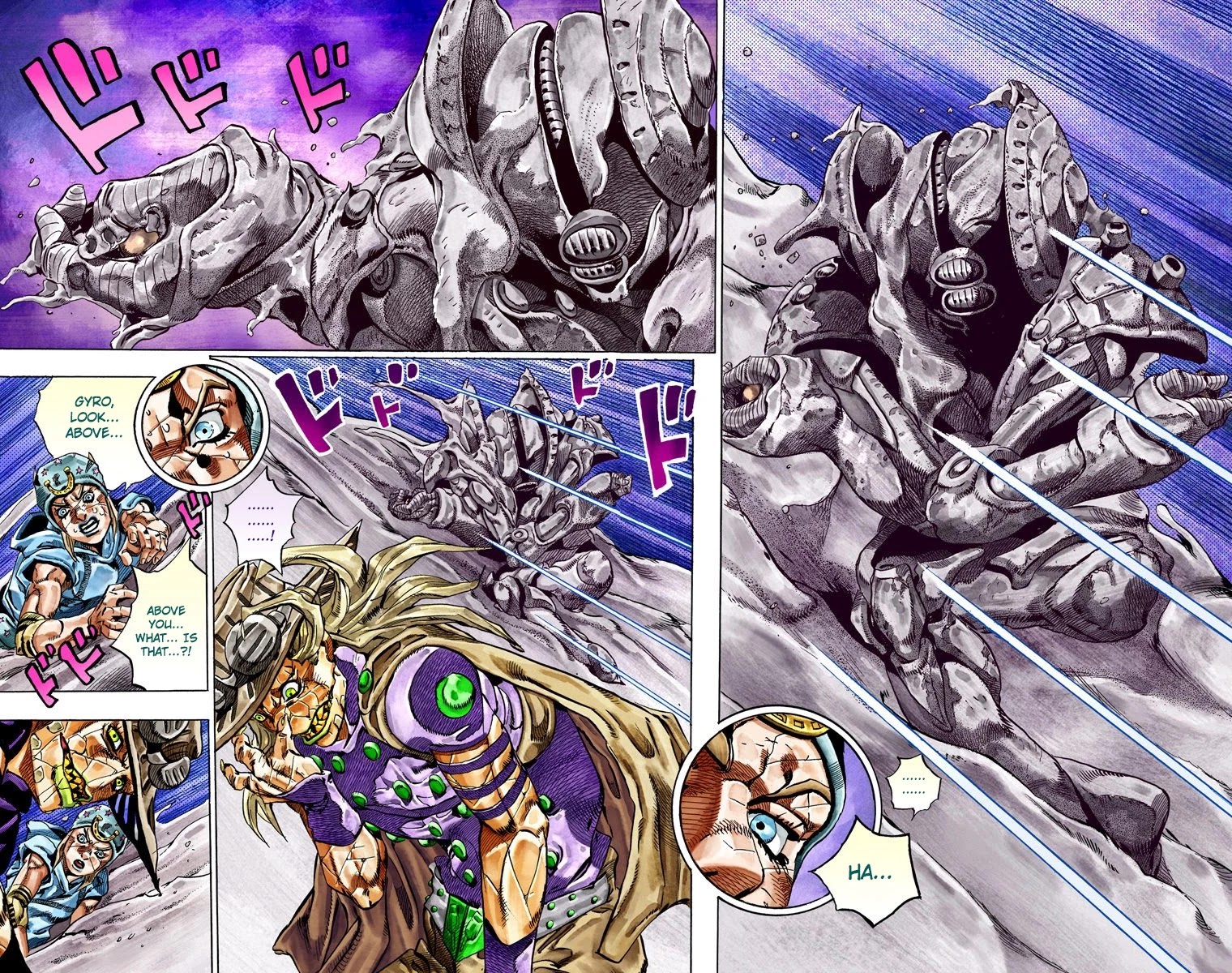 JoJo's Bizarre Adventure Part 7 - Steel Ball Run (Official Colored) Chapter 30 page 47 - Chapter 30: Scary Monsters Part 3