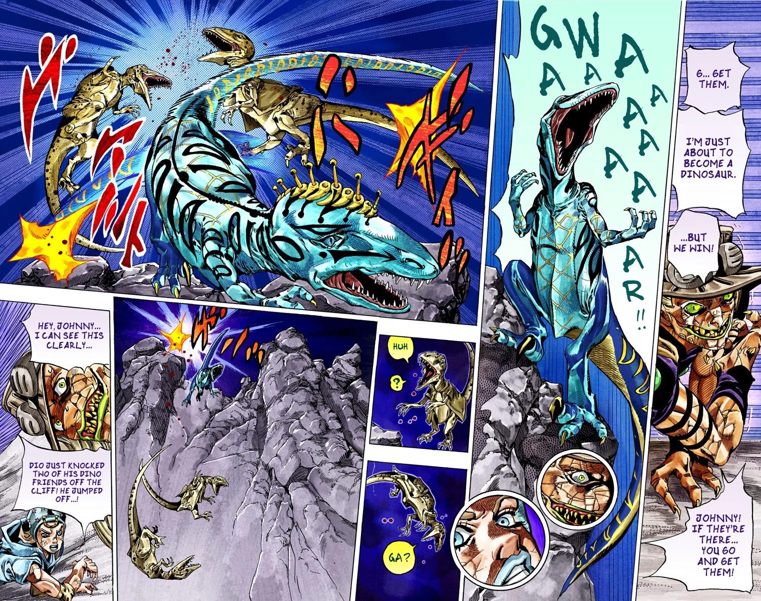 JoJo's Bizarre Adventure Part 7 - Steel Ball Run (Official Colored) Chapter 30 page 49 - Chapter 30: Scary Monsters Part 3