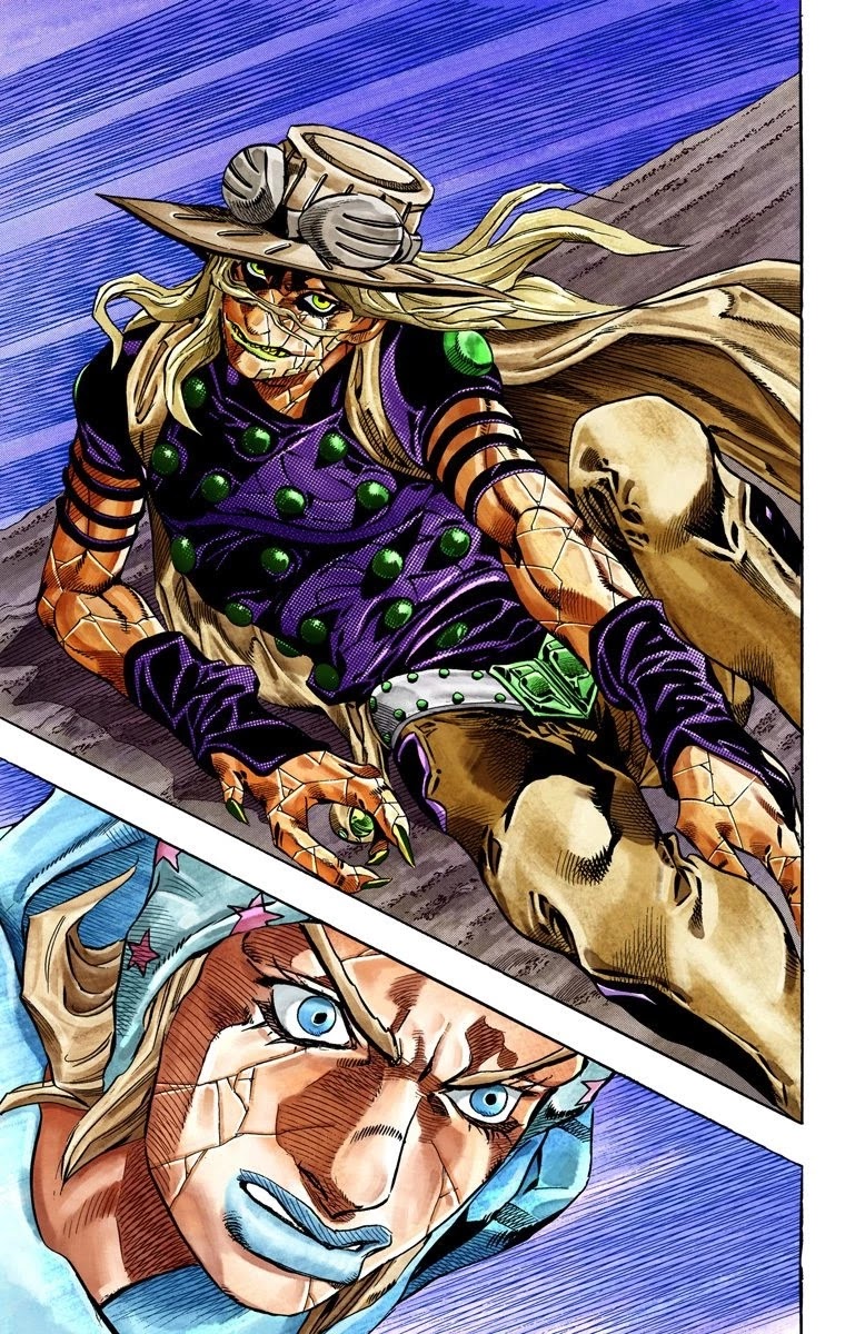 JoJo's Bizarre Adventure Part 7 - Steel Ball Run (Official Colored) Chapter 30 page 53 - Chapter 30: Scary Monsters Part 3