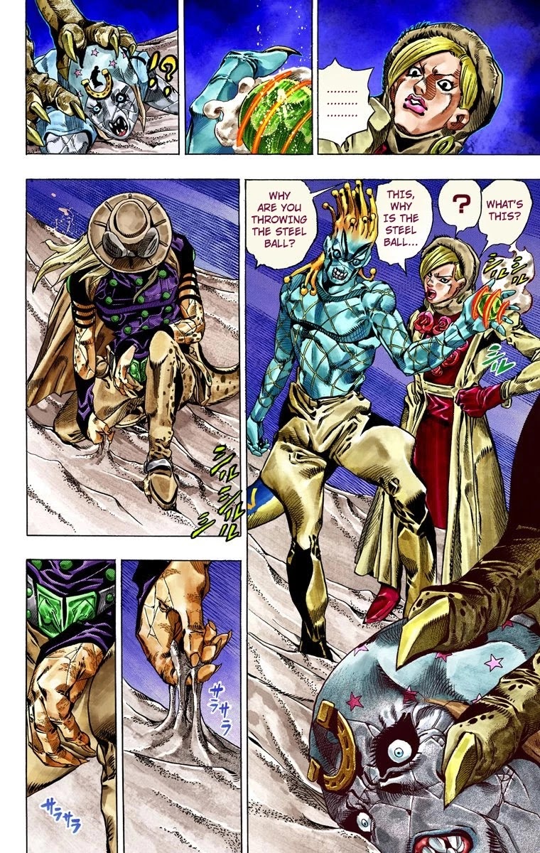 JoJo's Bizarre Adventure Part 7 - Steel Ball Run (Official Colored) Chapter 31 page 22 - Chapter 31: Scary Monsters Part 4