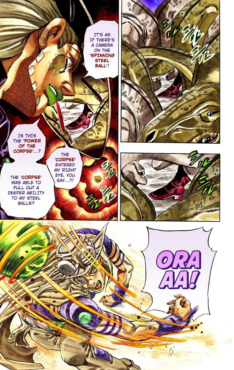 JoJo's Bizarre Adventure Part 7 - Steel Ball Run (Official Colored) Chapter 31 page 33 - Chapter 31: Scary Monsters Part 4