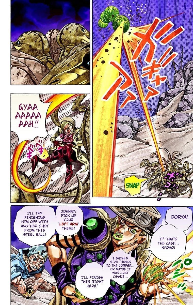 JoJo's Bizarre Adventure Part 7 - Steel Ball Run (Official Colored) Chapter 31 page 34 - Chapter 31: Scary Monsters Part 4