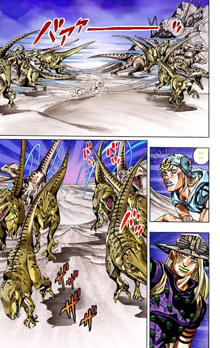 JoJo's Bizarre Adventure Part 7 - Steel Ball Run (Official Colored) Chapter 31 page 35 - Chapter 31: Scary Monsters Part 4