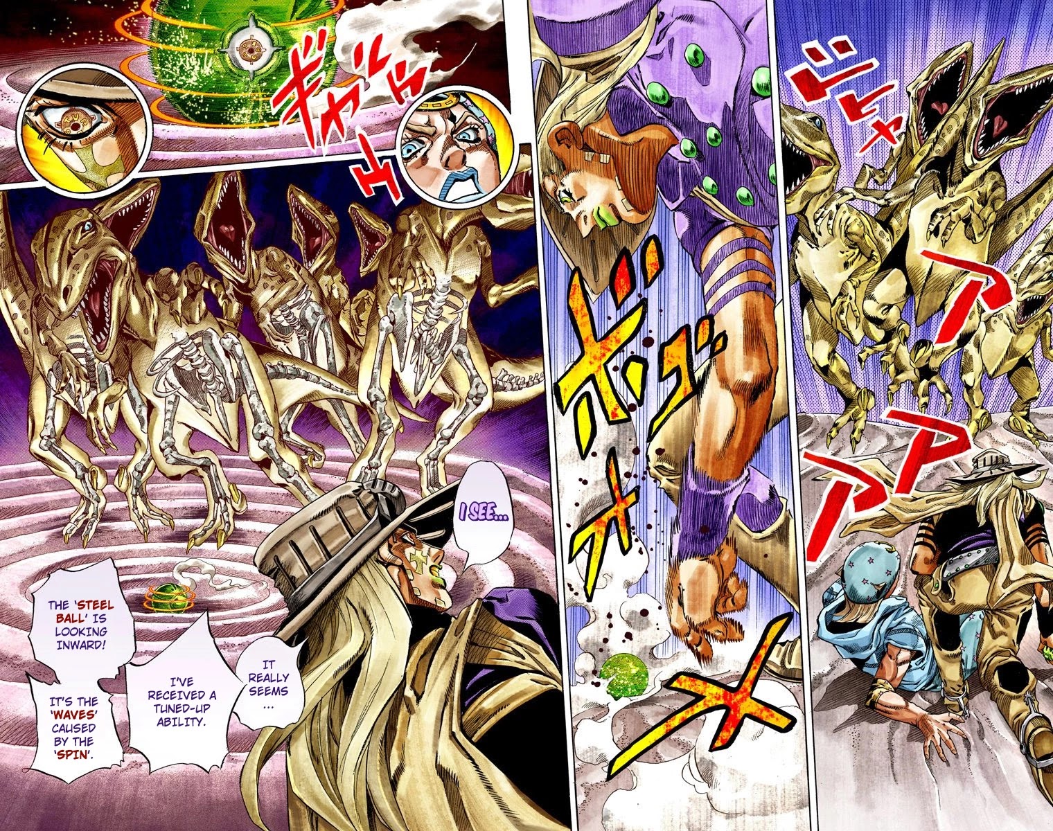 JoJo's Bizarre Adventure Part 7 - Steel Ball Run (Official Colored) Chapter 31 page 37 - Chapter 31: Scary Monsters Part 4