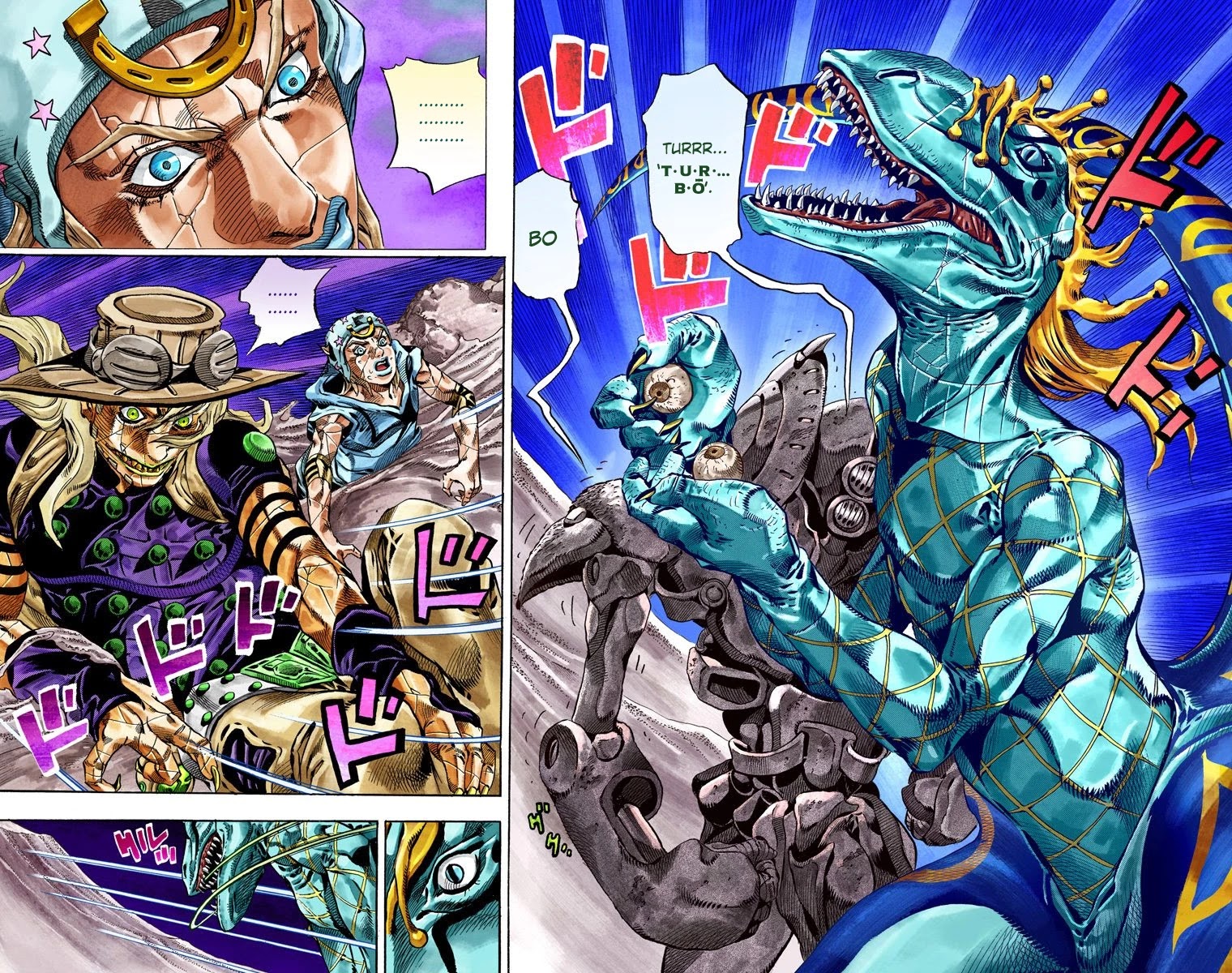 JoJo's Bizarre Adventure Part 7 - Steel Ball Run (Official Colored) Chapter 31 page 4 - Chapter 31: Scary Monsters Part 4