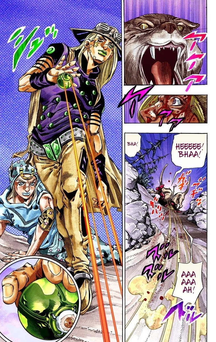JoJo's Bizarre Adventure Part 7 - Steel Ball Run (Official Colored) Chapter 31 page 42 - Chapter 31: Scary Monsters Part 4