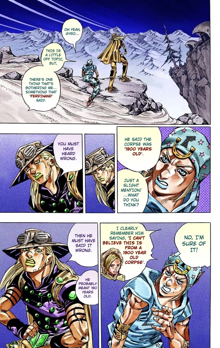 JoJo's Bizarre Adventure Part 7 - Steel Ball Run (Official Colored) Chapter 31 page 50 - Chapter 31: Scary Monsters Part 4