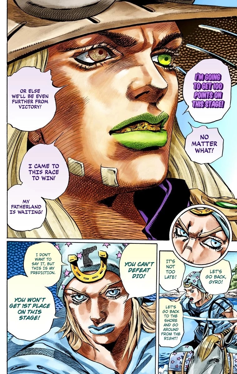 JoJo's Bizarre Adventure Part 7 - Steel Ball Run (Official Colored) Chapter 32 page 13 - Chapter 32: 3rd Stage Goal Canon City