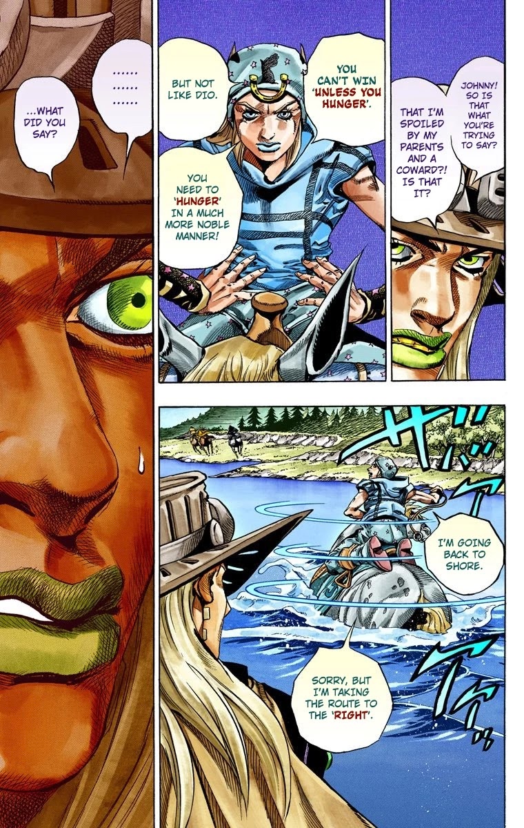 JoJo's Bizarre Adventure Part 7 - Steel Ball Run (Official Colored) Chapter 32 page 18 - Chapter 32: 3rd Stage Goal Canon City
