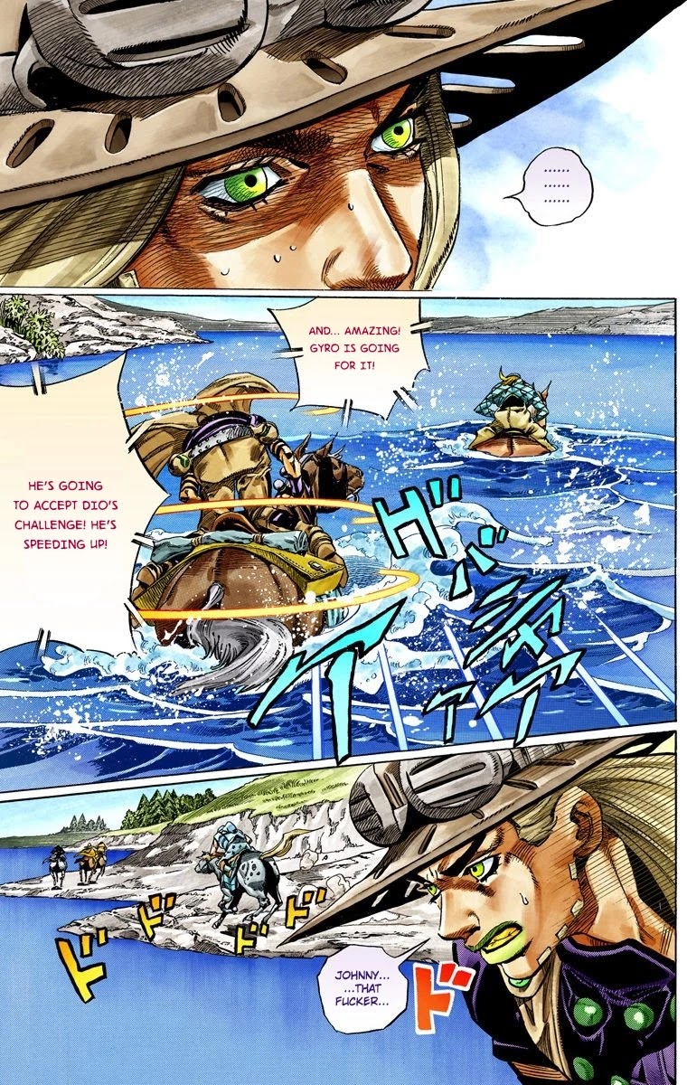 JoJo's Bizarre Adventure Part 7 - Steel Ball Run (Official Colored) Chapter 32 page 20 - Chapter 32: 3rd Stage Goal Canon City