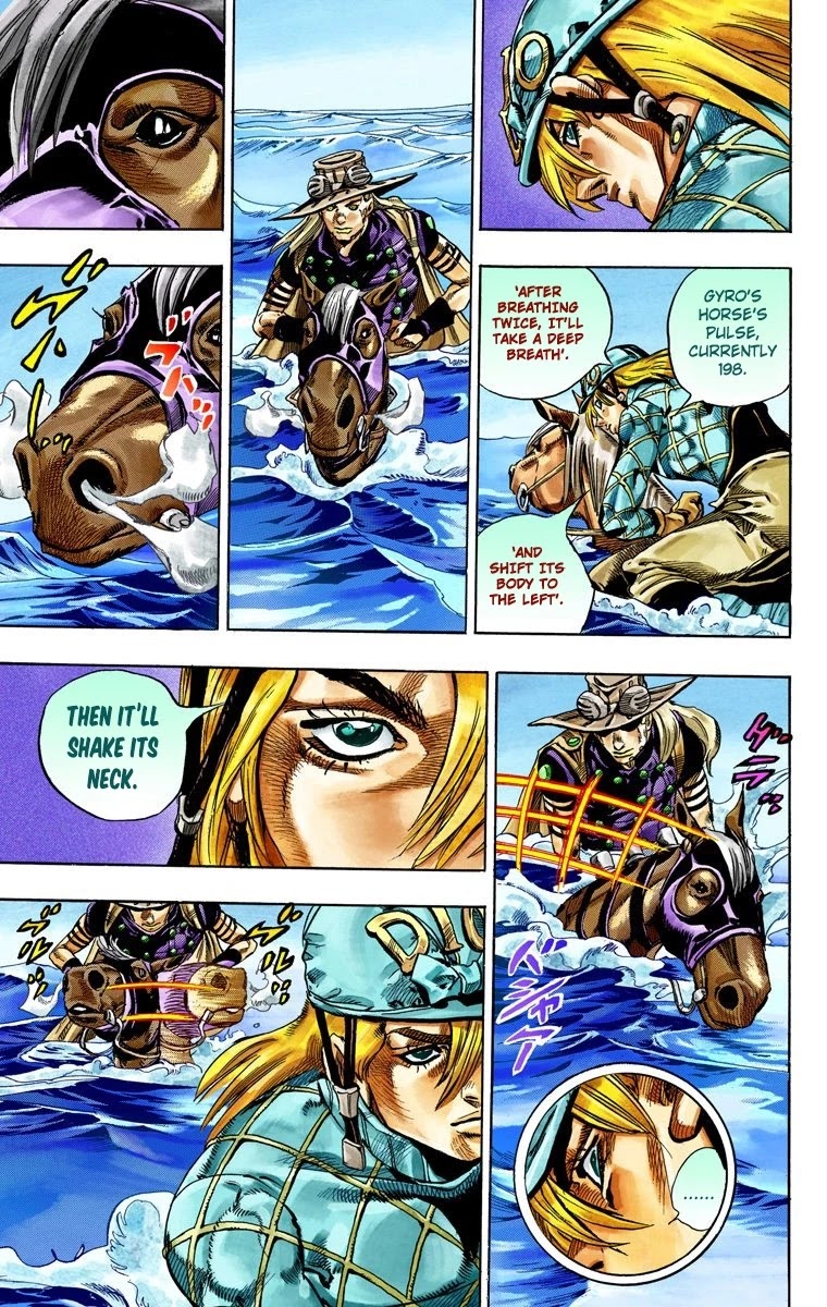 JoJo's Bizarre Adventure Part 7 - Steel Ball Run (Official Colored) Chapter 32 page 22 - Chapter 32: 3rd Stage Goal Canon City