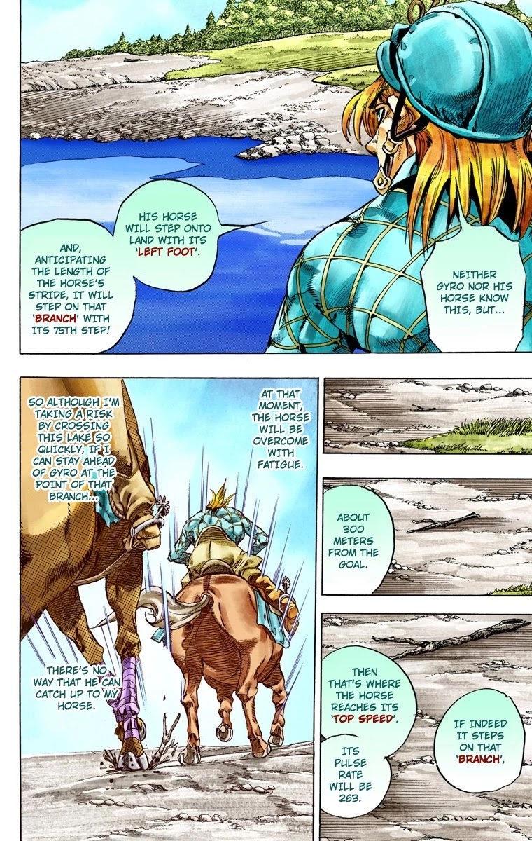 JoJo's Bizarre Adventure Part 7 - Steel Ball Run (Official Colored) Chapter 32 page 23 - Chapter 32: 3rd Stage Goal Canon City