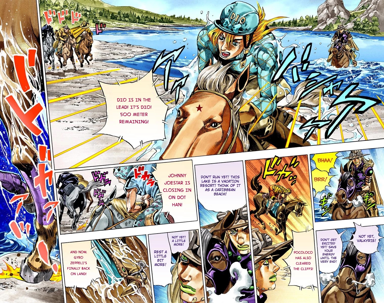 JoJo's Bizarre Adventure Part 7 - Steel Ball Run (Official Colored) Chapter 32 page 25 - Chapter 32: 3rd Stage Goal Canon City