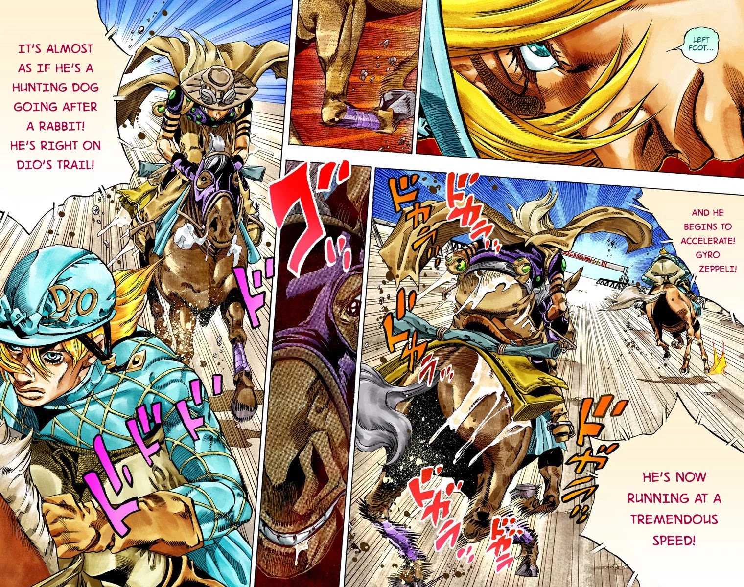 JoJo's Bizarre Adventure Part 7 - Steel Ball Run (Official Colored) Chapter 32 page 26 - Chapter 32: 3rd Stage Goal Canon City