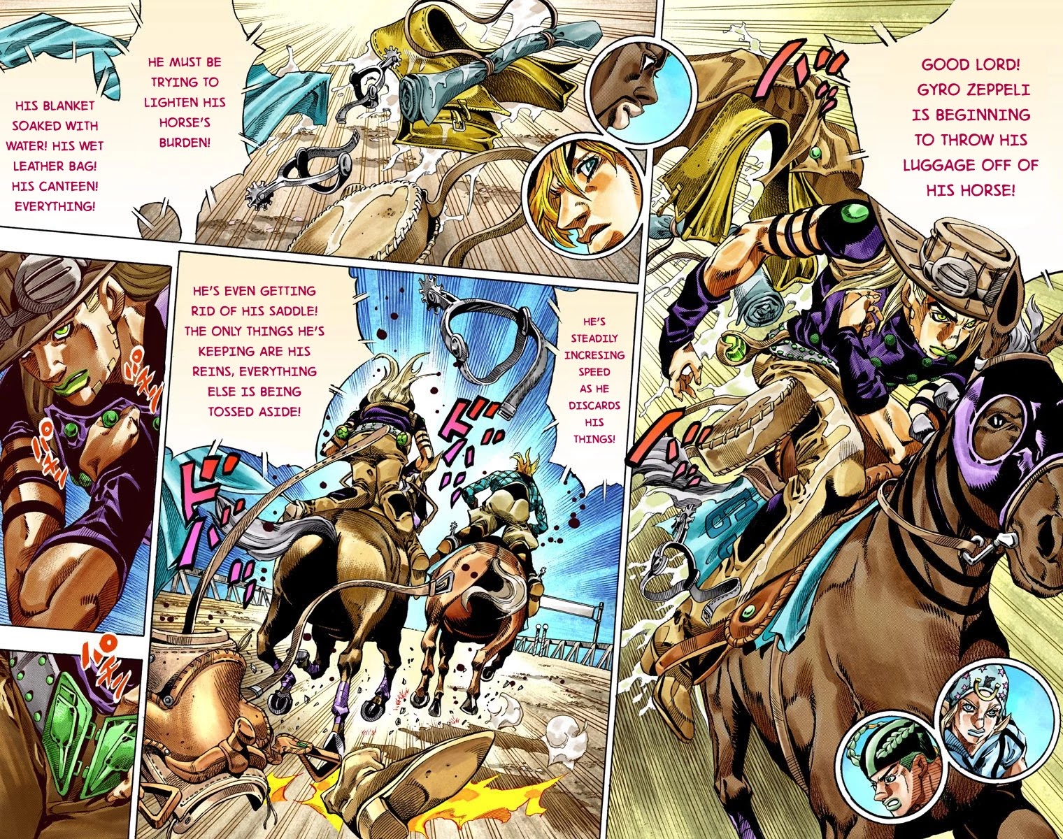 JoJo's Bizarre Adventure Part 7 - Steel Ball Run (Official Colored) Chapter 32 page 27 - Chapter 32: 3rd Stage Goal Canon City