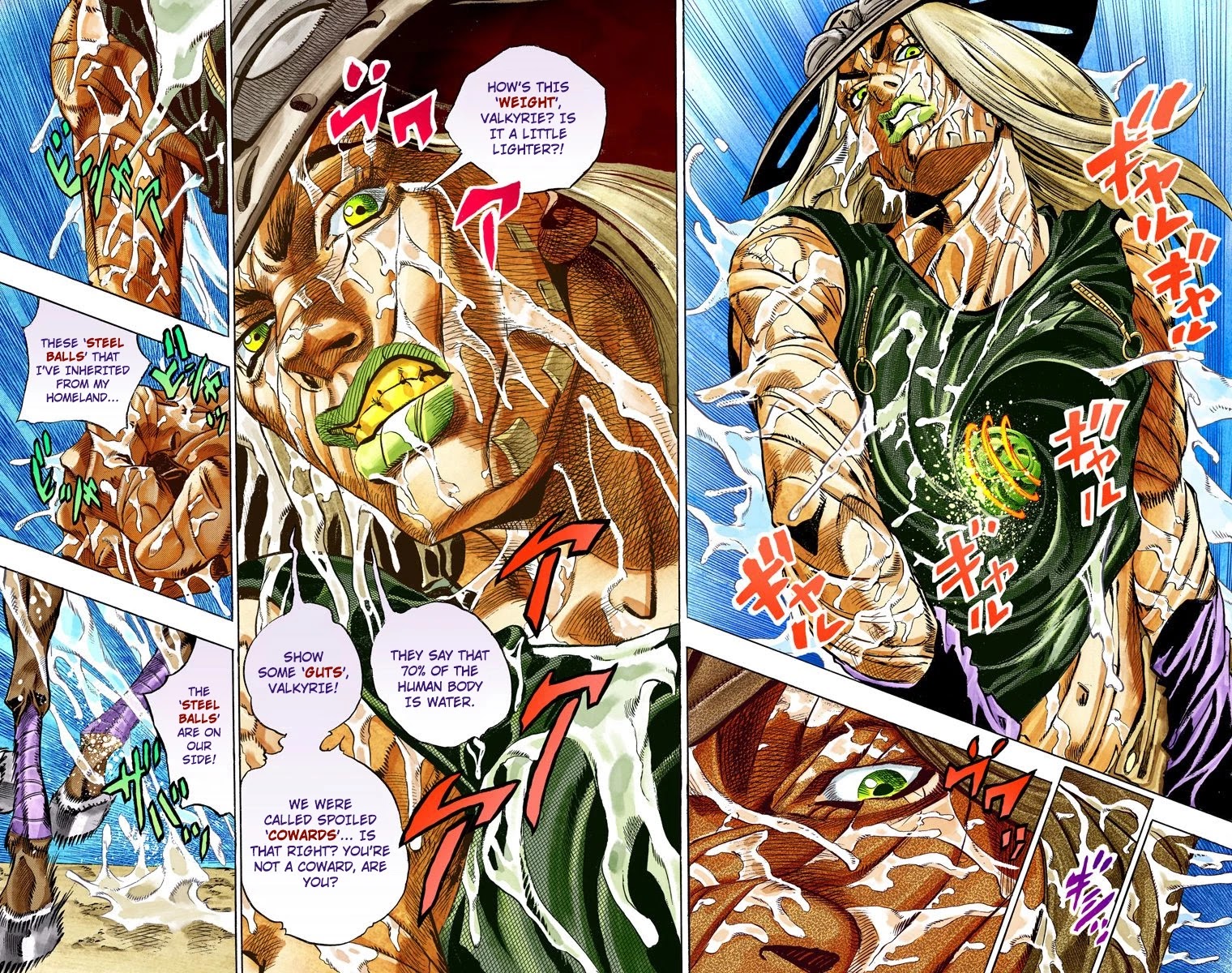 JoJo's Bizarre Adventure Part 7 - Steel Ball Run (Official Colored) Chapter 32 page 32 - Chapter 32: 3rd Stage Goal Canon City