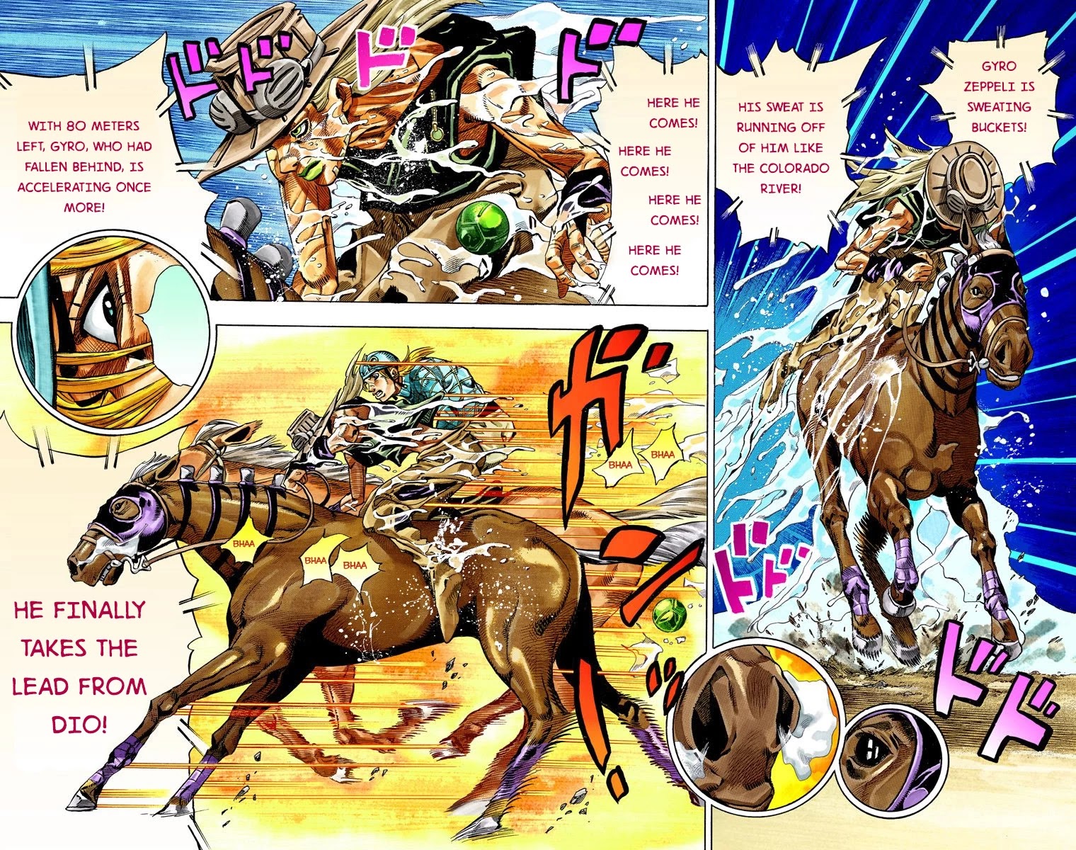 JoJo's Bizarre Adventure Part 7 - Steel Ball Run (Official Colored) Chapter 32 page 33 - Chapter 32: 3rd Stage Goal Canon City