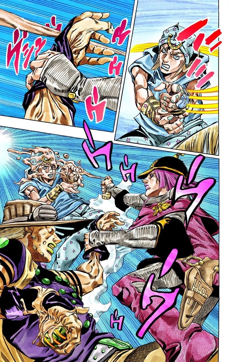 JoJo's Bizarre Adventure Part 7 - Steel Ball Run (Official Colored) Chapter 33 page 10 - Chapter 33: The True Man's World Part 1