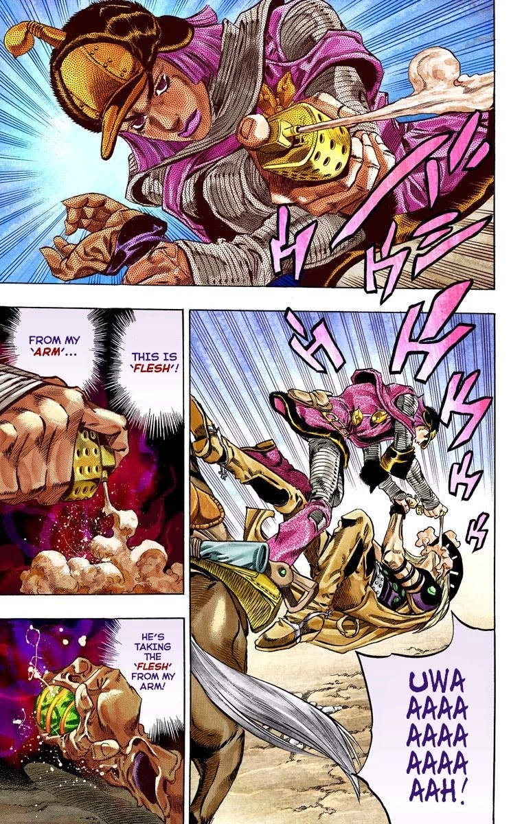 JoJo's Bizarre Adventure Part 7 - Steel Ball Run (Official Colored) Chapter 33 page 12 - Chapter 33: The True Man's World Part 1