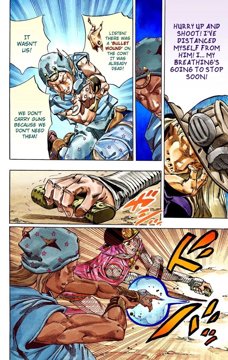 JoJo's Bizarre Adventure Part 7 - Steel Ball Run (Official Colored) Chapter 33 page 17 - Chapter 33: The True Man's World Part 1