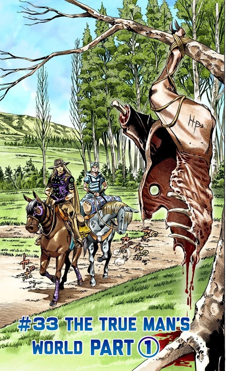 JoJo's Bizarre Adventure Part 7 - Steel Ball Run (Official Colored) Chapter 33 page 2 - Chapter 33: The True Man's World Part 1