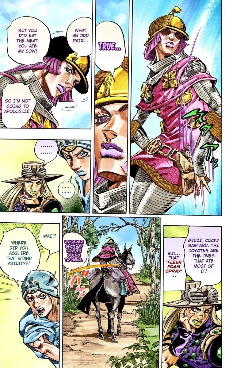 JoJo's Bizarre Adventure Part 7 - Steel Ball Run (Official Colored) Chapter 33 page 20 - Chapter 33: The True Man's World Part 1