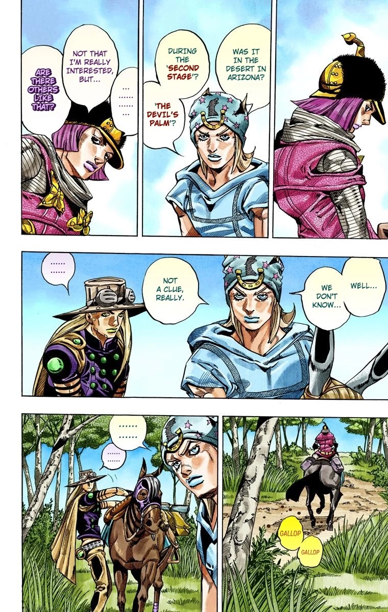 JoJo's Bizarre Adventure Part 7 - Steel Ball Run (Official Colored) Chapter 33 page 21 - Chapter 33: The True Man's World Part 1