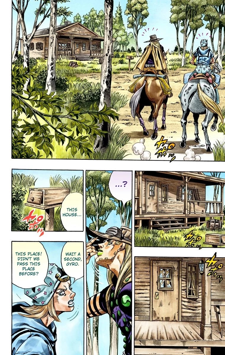 JoJo's Bizarre Adventure Part 7 - Steel Ball Run (Official Colored) Chapter 33 page 27 - Chapter 33: The True Man's World Part 1