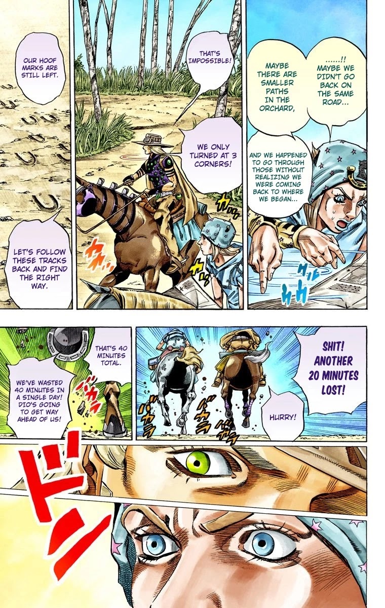 JoJo's Bizarre Adventure Part 7 - Steel Ball Run (Official Colored) Chapter 33 page 32 - Chapter 33: The True Man's World Part 1