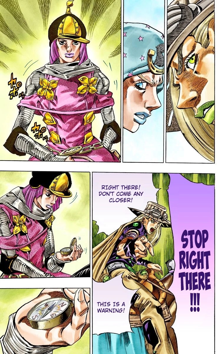 JoJo's Bizarre Adventure Part 7 - Steel Ball Run (Official Colored) Chapter 33 page 34 - Chapter 33: The True Man's World Part 1