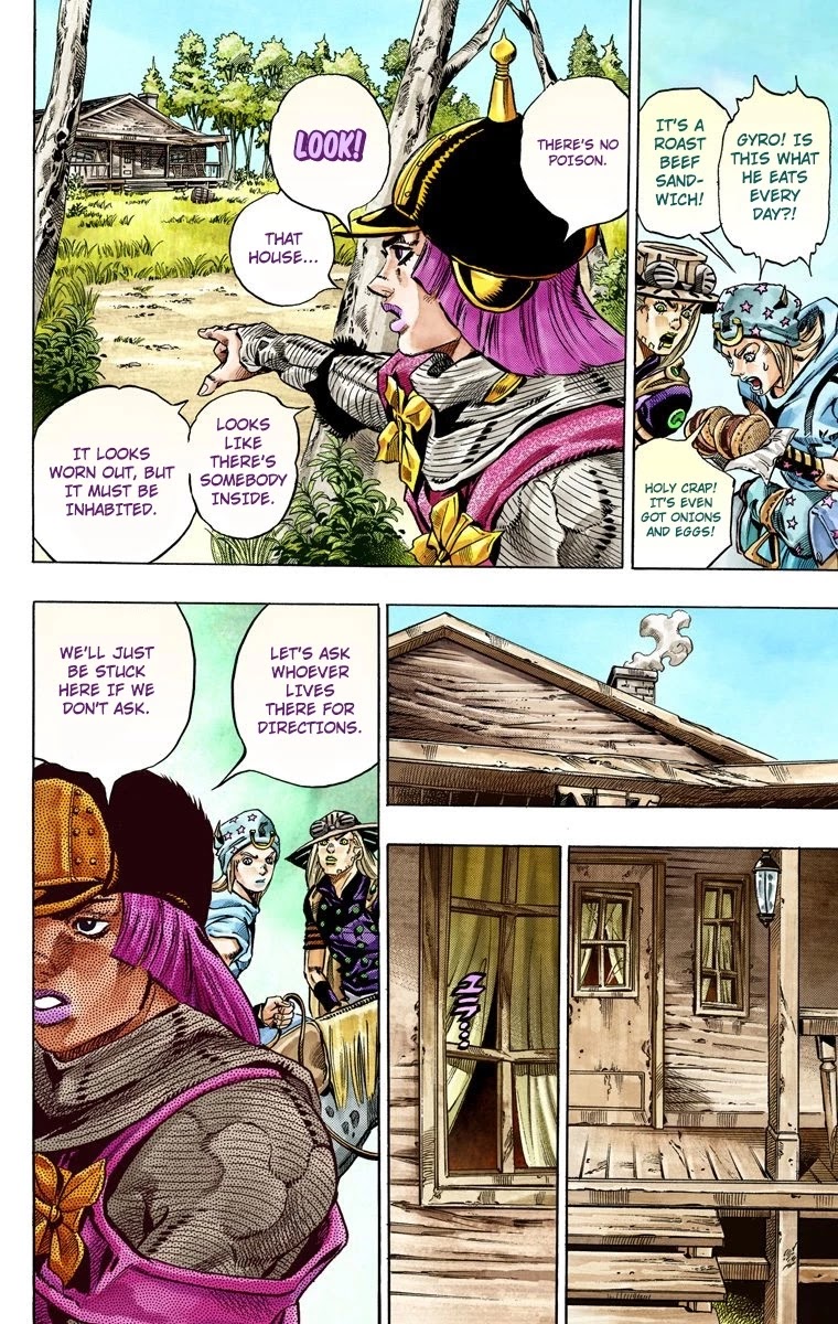 JoJo's Bizarre Adventure Part 7 - Steel Ball Run (Official Colored) Chapter 33 page 37 - Chapter 33: The True Man's World Part 1