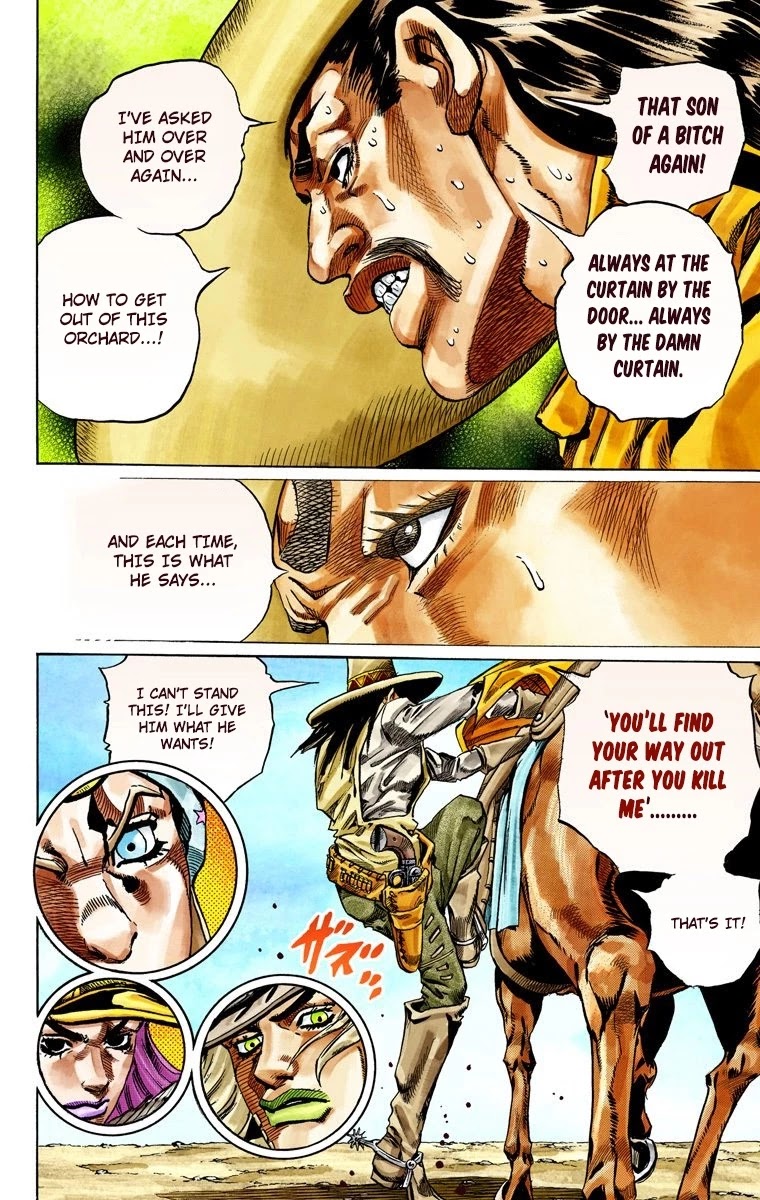 JoJo's Bizarre Adventure Part 7 - Steel Ball Run (Official Colored) Chapter 33 page 39 - Chapter 33: The True Man's World Part 1