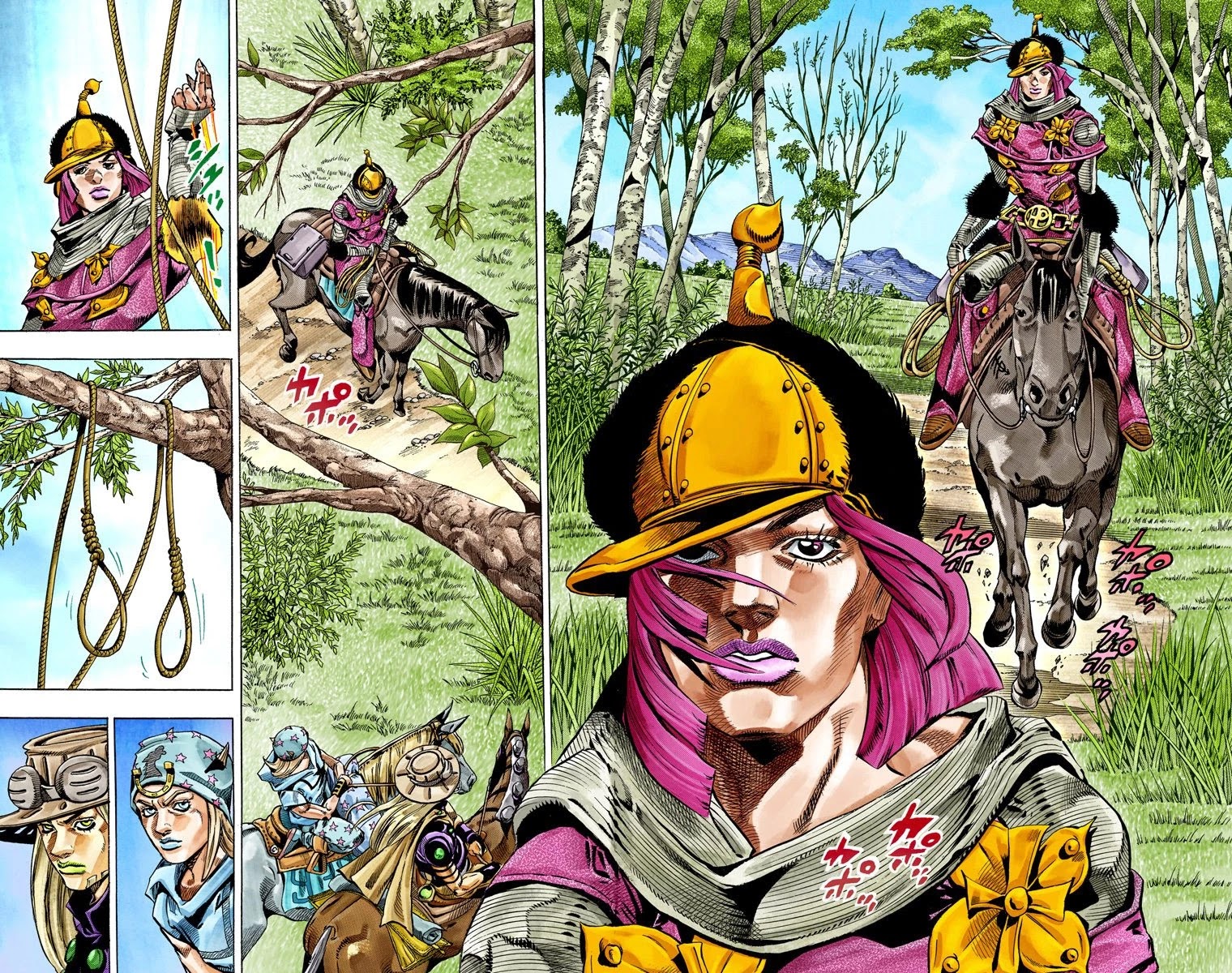 JoJo's Bizarre Adventure Part 7 - Steel Ball Run (Official Colored) Chapter 33 page 4 - Chapter 33: The True Man's World Part 1