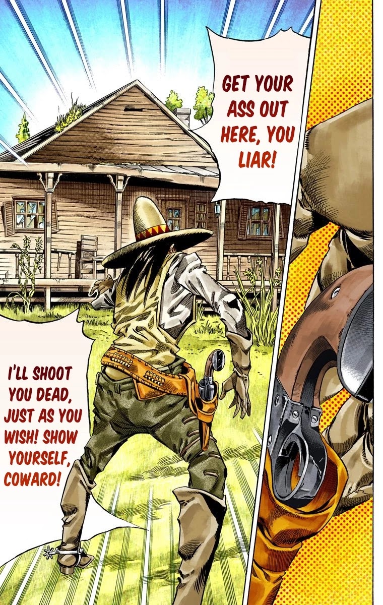 JoJo's Bizarre Adventure Part 7 - Steel Ball Run (Official Colored) Chapter 33 page 40 - Chapter 33: The True Man's World Part 1