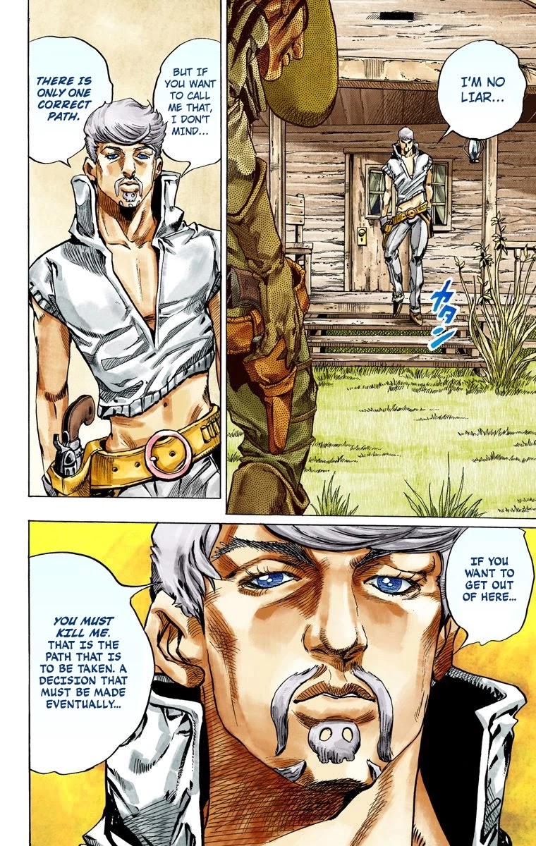 JoJo's Bizarre Adventure Part 7 - Steel Ball Run (Official Colored) Chapter 33 page 44 - Chapter 33: The True Man's World Part 1