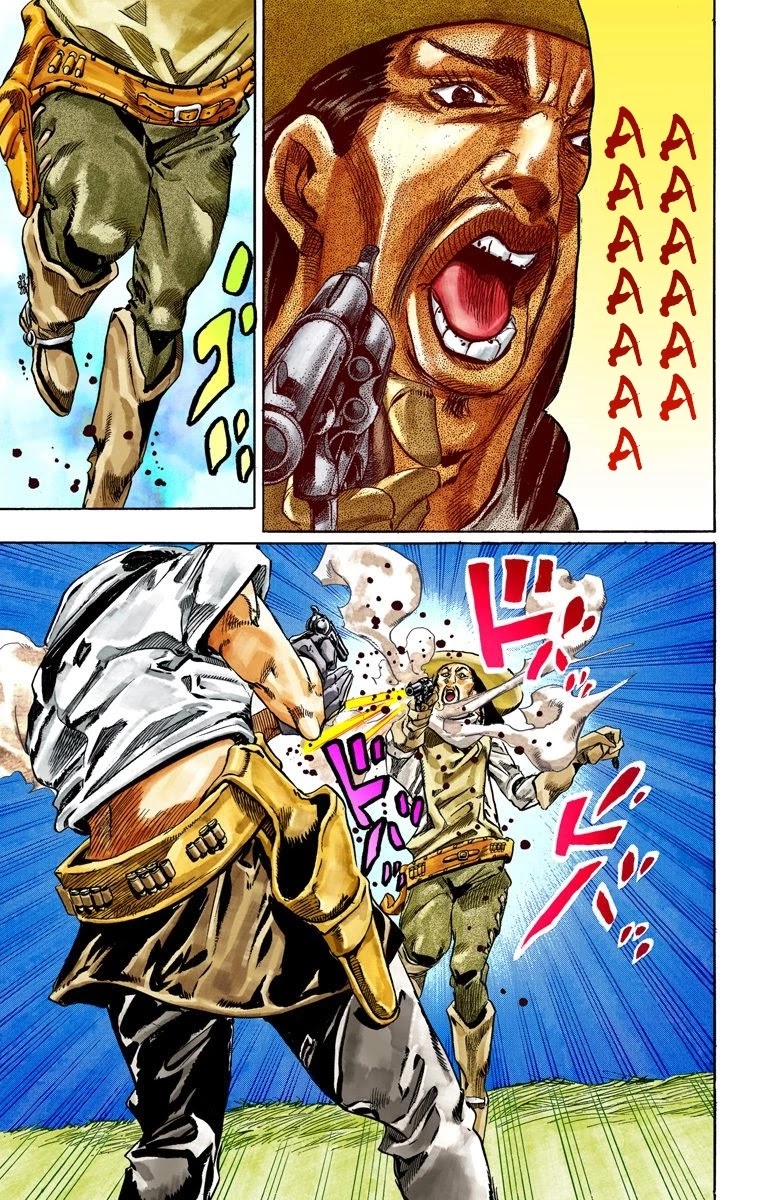 JoJo's Bizarre Adventure Part 7 - Steel Ball Run (Official Colored) Chapter 33 page 49 - Chapter 33: The True Man's World Part 1