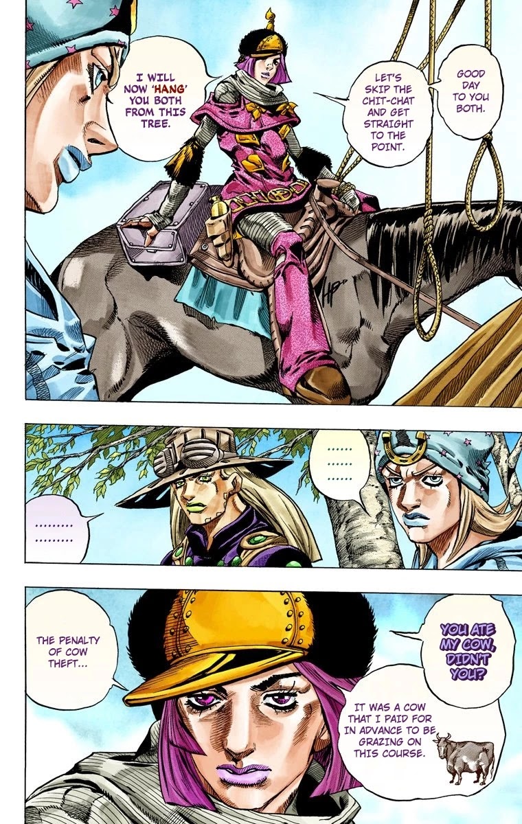 JoJo's Bizarre Adventure Part 7 - Steel Ball Run (Official Colored) Chapter 33 page 5 - Chapter 33: The True Man's World Part 1