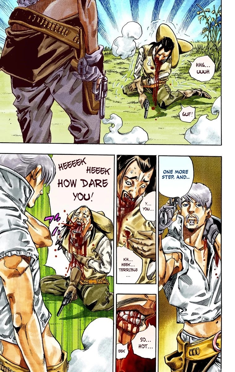 JoJo's Bizarre Adventure Part 7 - Steel Ball Run (Official Colored) Chapter 33 page 52 - Chapter 33: The True Man's World Part 1