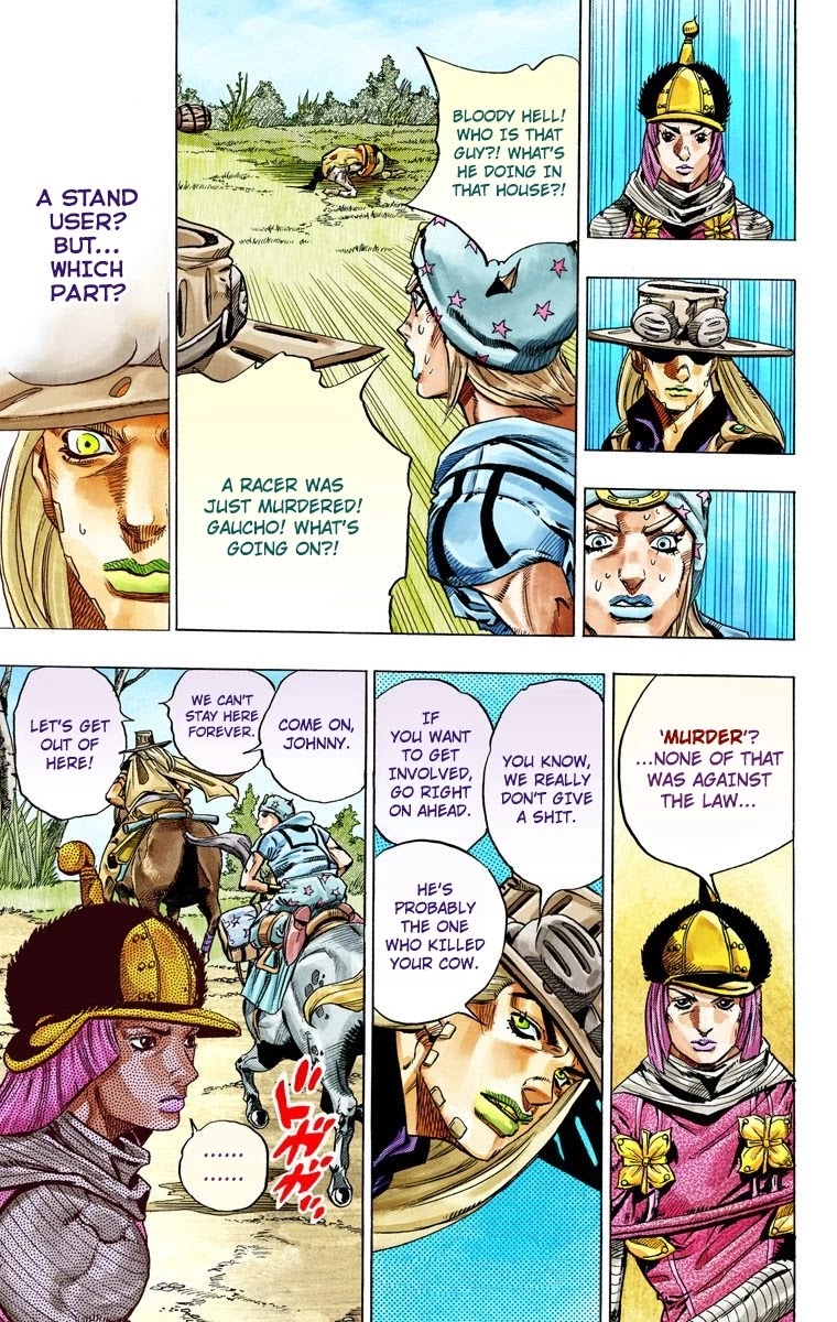JoJo's Bizarre Adventure Part 7 - Steel Ball Run (Official Colored) Chapter 33 page 55 - Chapter 33: The True Man's World Part 1