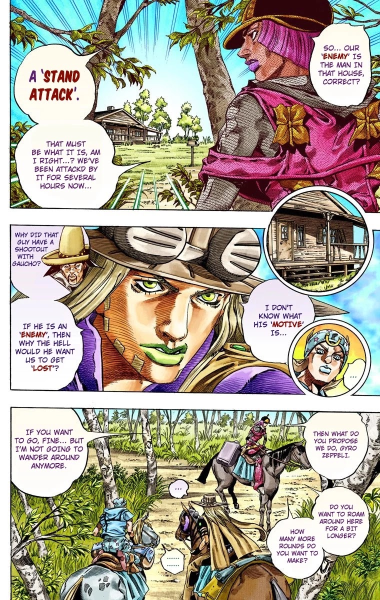 JoJo's Bizarre Adventure Part 7 - Steel Ball Run (Official Colored) Chapter 34 page 10 - Chapter 34: The True Man's World Part 2