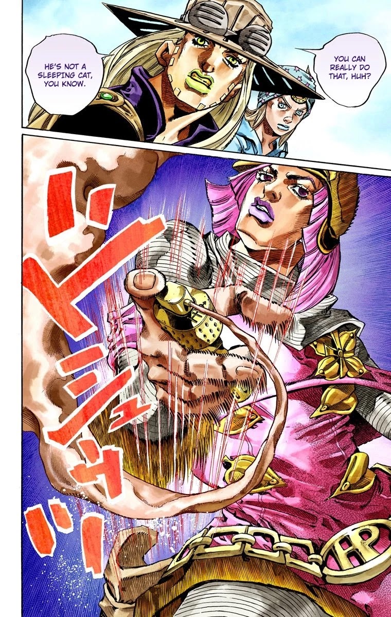 JoJo's Bizarre Adventure Part 7 - Steel Ball Run (Official Colored) Chapter 34 page 14 - Chapter 34: The True Man's World Part 2