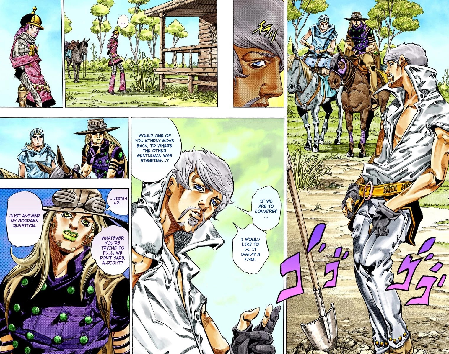 JoJo's Bizarre Adventure Part 7 - Steel Ball Run (Official Colored) Chapter 34 page 21 - Chapter 34: The True Man's World Part 2