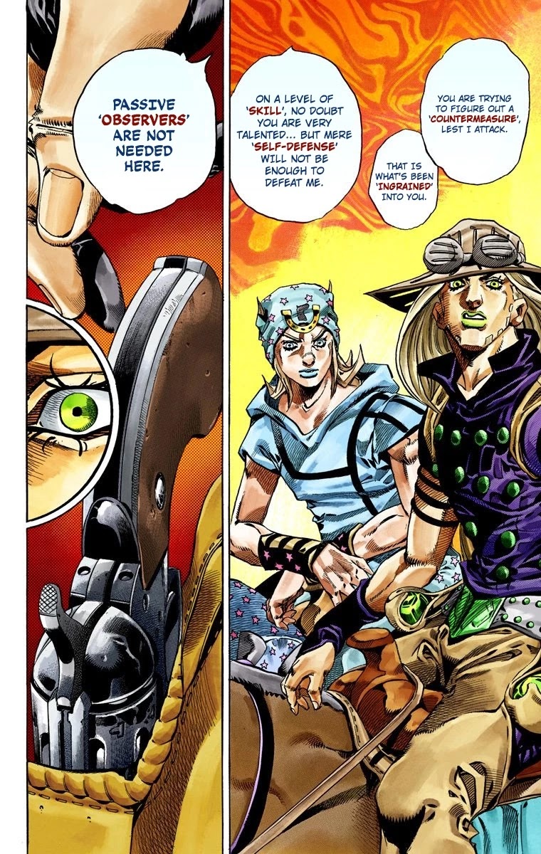 JoJo's Bizarre Adventure Part 7 - Steel Ball Run (Official Colored) Chapter 34 page 24 - Chapter 34: The True Man's World Part 2