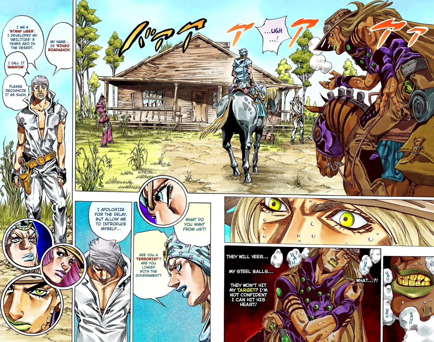 JoJo's Bizarre Adventure Part 7 - Steel Ball Run (Official Colored) Chapter 34 page 28 - Chapter 34: The True Man's World Part 2
